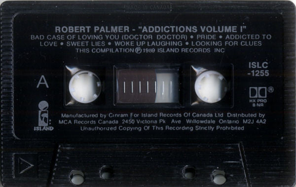 Robert Palmer : "Addictions" Volume 1 (Cass, Comp, Dol)