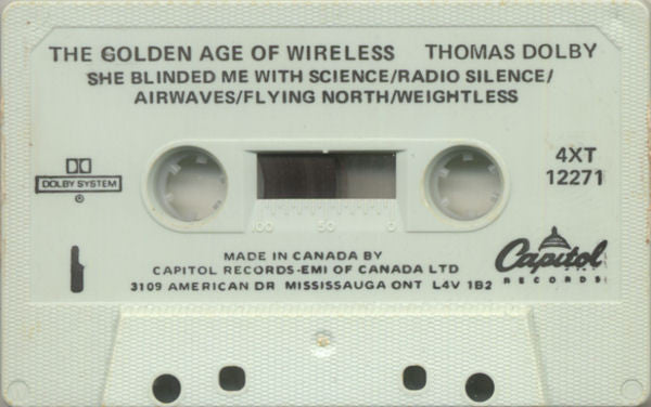 Thomas Dolby : The Golden Age Of Wireless (Cass, Album, Whi)