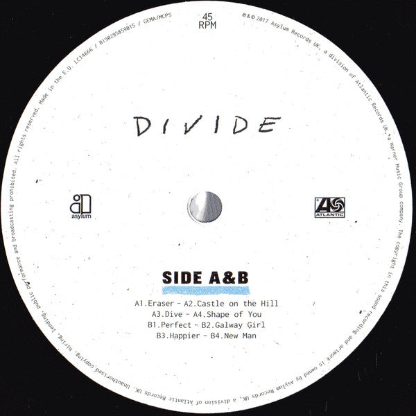 Buy Ed Sheeran : ÷ (Divide) (2xLP, Album, Dlx, Gat) Online for a