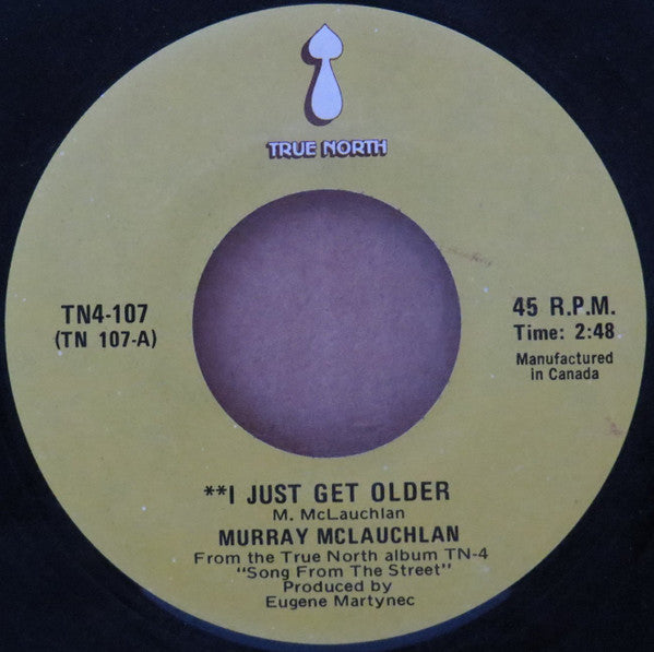 Murray McLauchlan : I Just Get Older (7", Single)