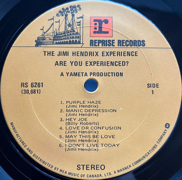 The Jimi Hendrix Experience : Are You Experienced (LP, Album, RE)