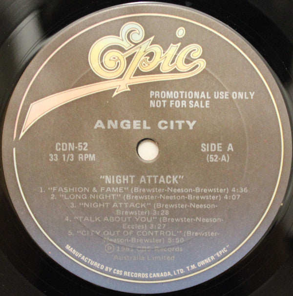 Men At Work / Angel City (2) : Business As Usual / Night Attack (LP, Promo, Smplr)