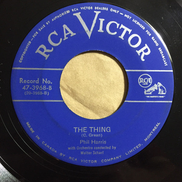 Phil Harris : Goofus / The Thing (7", Single)