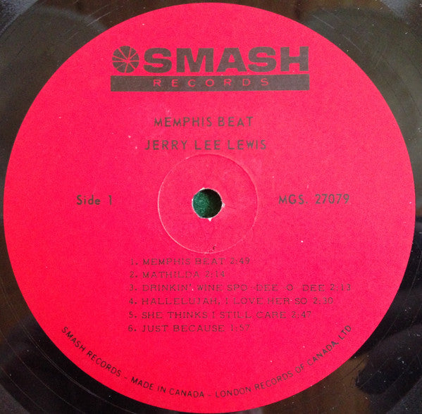 Jerry Lee Lewis : Memphis Beat (LP, Album, Mono)