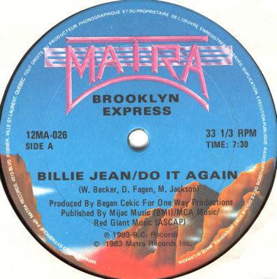 Brooklyn Express : Billie Jean/Do It Again (12")