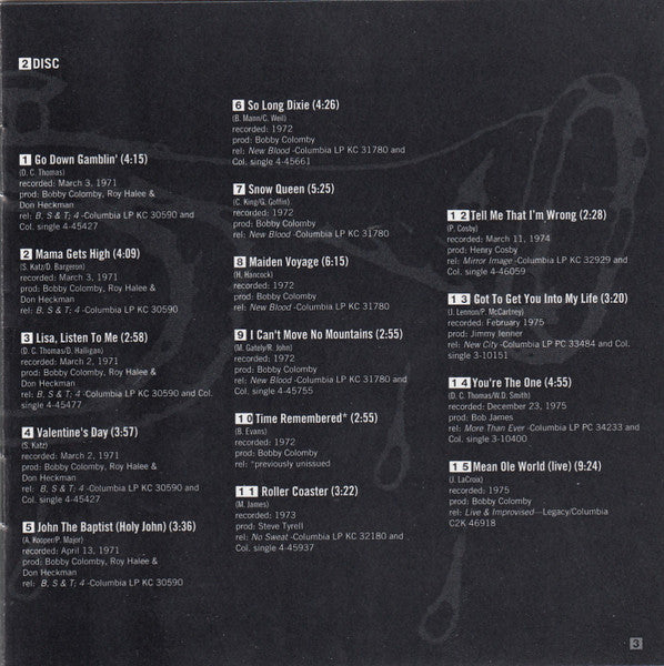 Blood Sweat & Tears* : The Best Of Blood, Sweat & Tears: What Goes Up! (2xCD, Comp, Club)