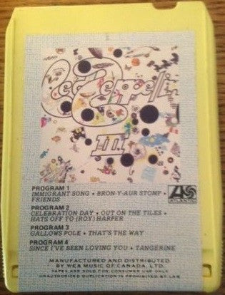 Led Zeppelin : Led Zeppelin III (8-Trk, Album, RE)