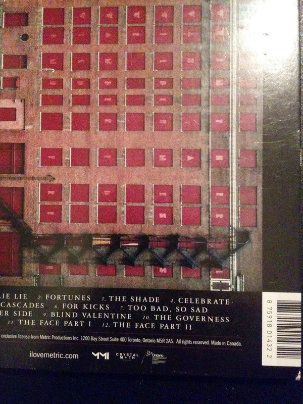 Metric : Pagans In Vegas (CD, Album)