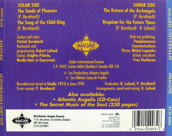 Patrick Bernhardt : Solaris Universalis (CD, Album, P/Mixed)