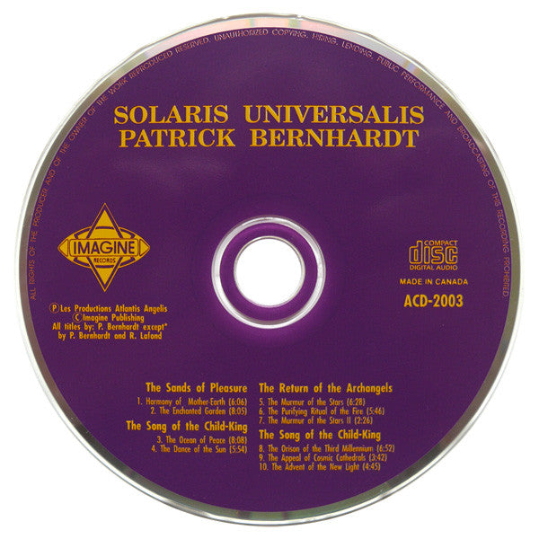 Patrick Bernhardt : Solaris Universalis (CD, Album, P/Mixed)