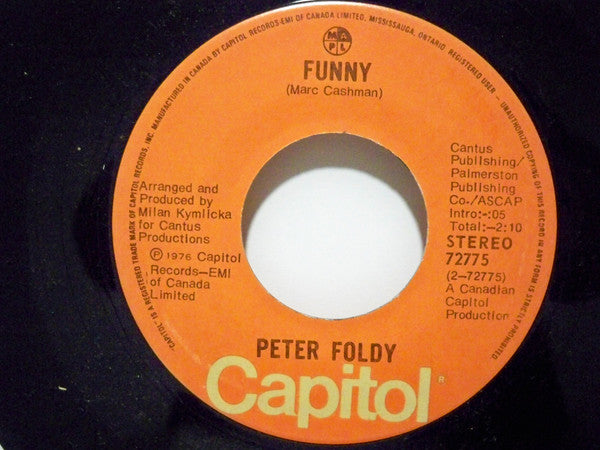 Peter Foldy : Roxanne / Funny (7", Single)