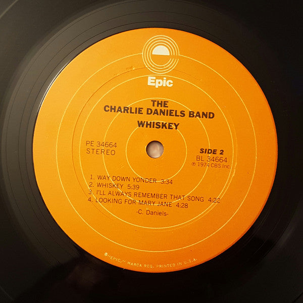 The Charlie Daniels Band : Whiskey (LP, Album, RE)