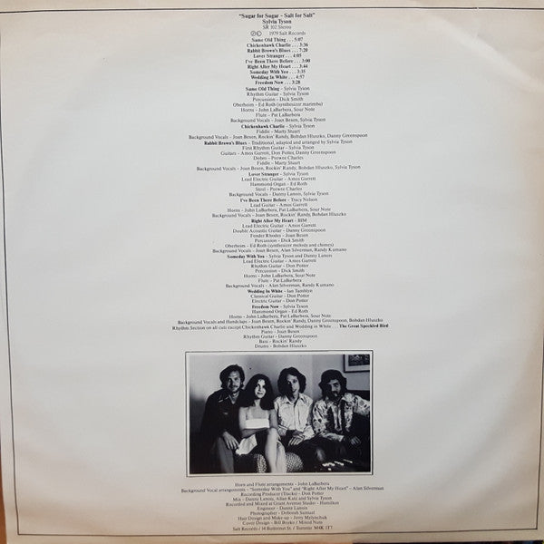 Sylvia Tyson : Sugar For Sugar - Salt For Salt (LP, Album)