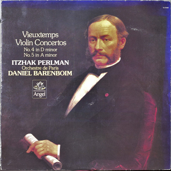 Henri Vieuxtemps / Itzhak Perlman, Orchestre De Paris : Daniel Barenboim : Violin Concertos No. 4 In D Minor / No. 5 In A Minor (LP)