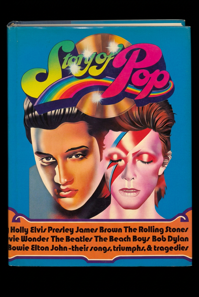 Story of Pop front dust jacket against a solid black background