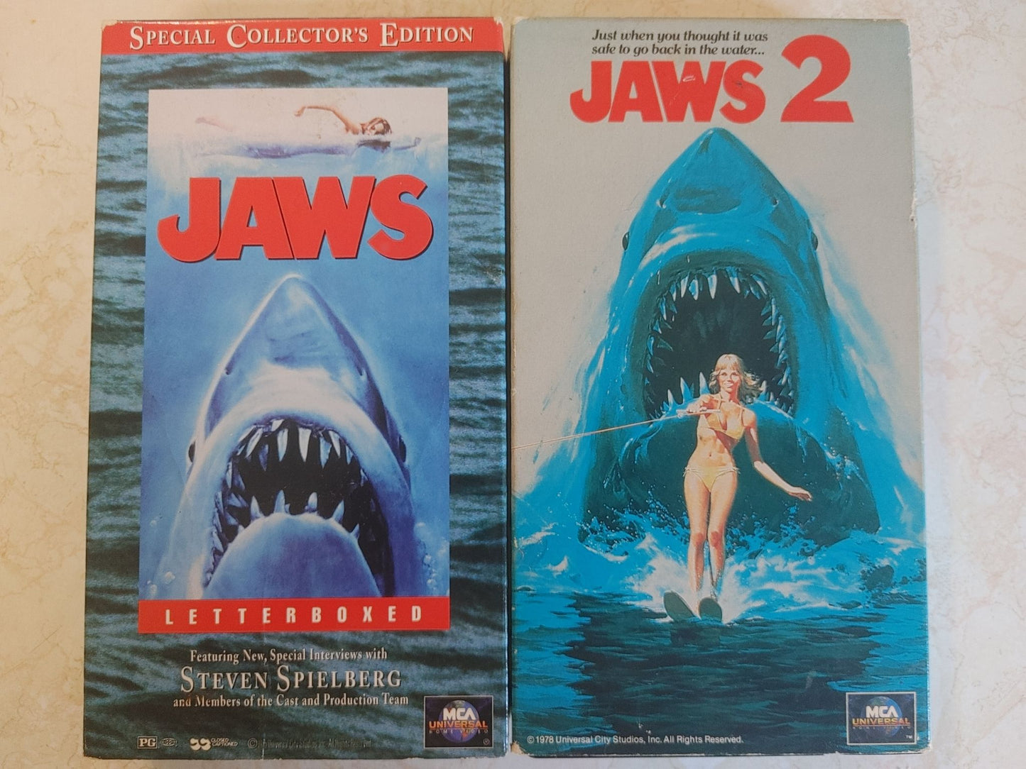 Jaws and Jaws 2 VHS combo sale