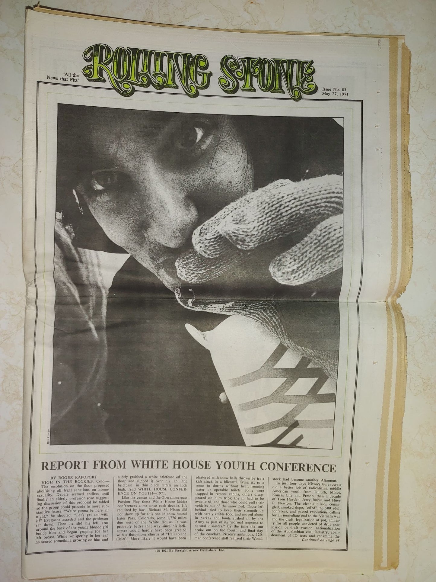 Rolling Stone Magazine May 27, 1971 Issue # 83 Country Joe McDonald